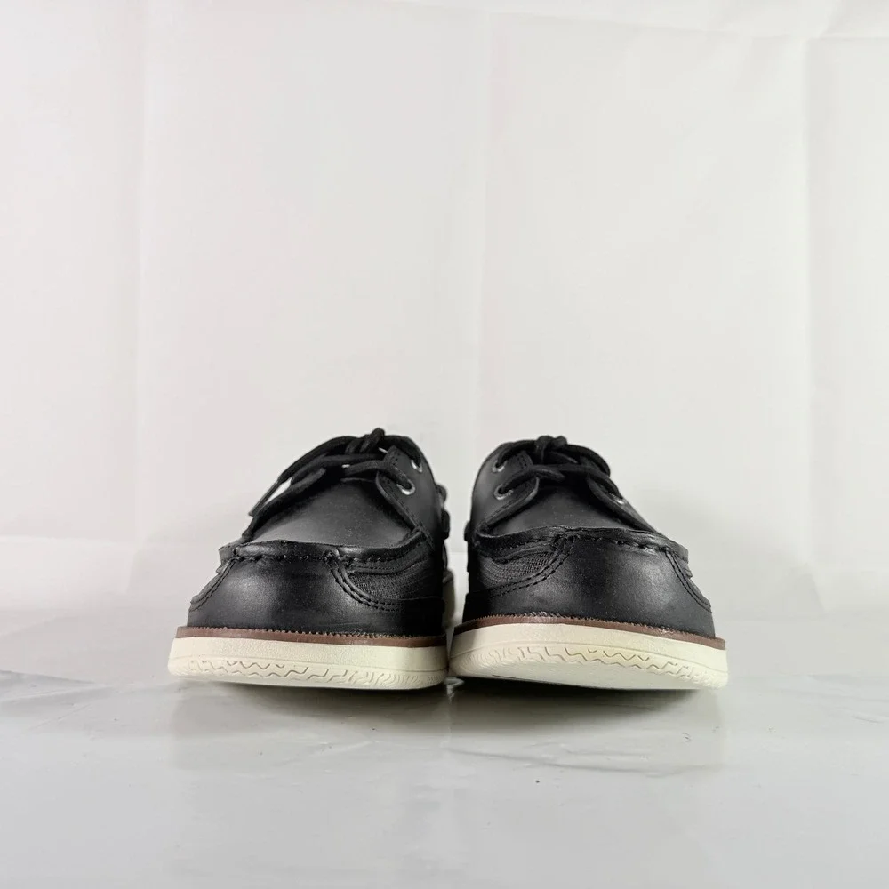 Sperry Surveyor 2-Eye Black Men Boat Shoe Size 9 New‎